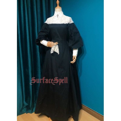 Surface Spell Gothic The Countess Lantern Sleeve One Piece(Full Payment Without Shipping)